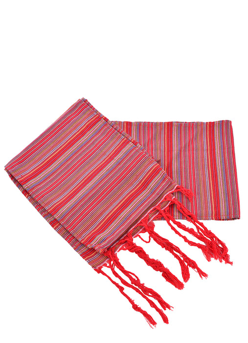 Woven Wool Belt Sash with Fringes