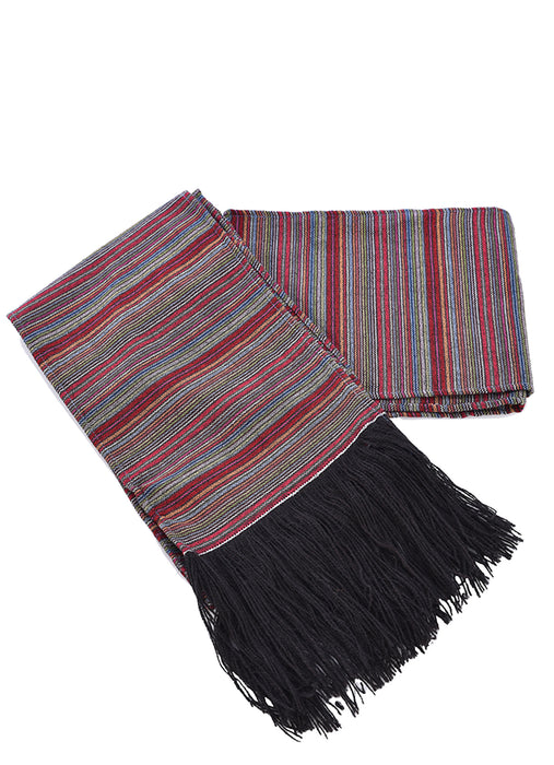 Woven Wool Belt Sash with Fringes