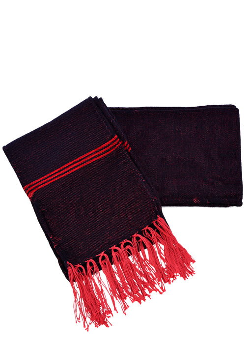 Woven Wool Belt Sash with Fringes