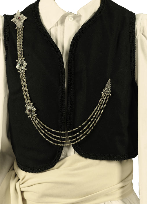 Traditional Greek Buckle Vest Necklace