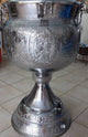 Nickel Hand Carved Holy Orthodox Baptismal Font - Size 4 (with water drain and lid)