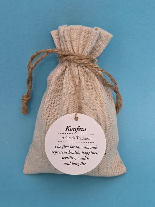 Isabella Linen Pouch Jordan Almond Favor