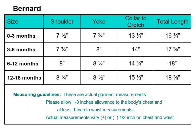 Bernard Boy's Christening Outfit (up to 18 months)