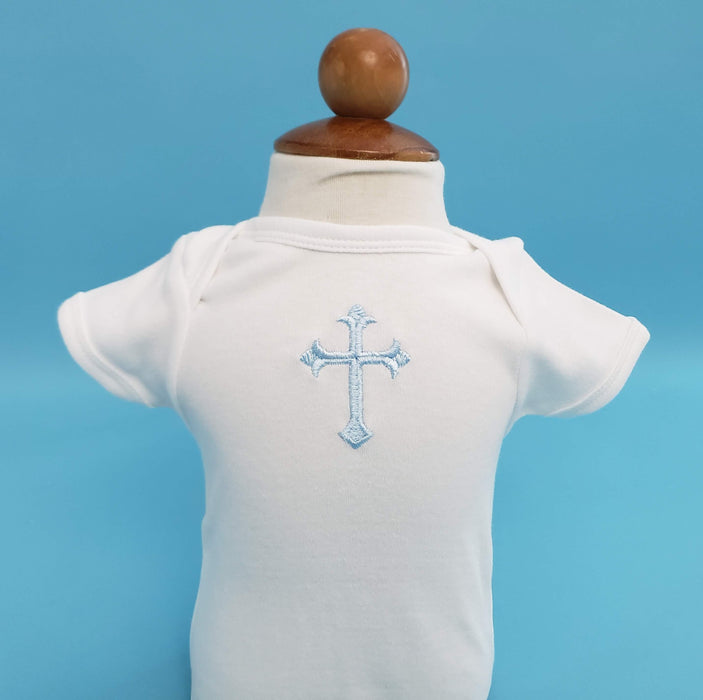 White Bodysuit w Orthodox Cross and/or Personalized Name