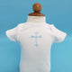 White Bodysuit w Orthodox Cross and/or Personalized Name