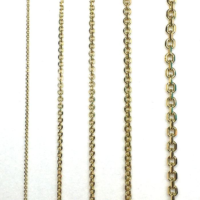 Gold Chain - 18" - Cable Link Gold Chain