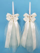Matthew Tulle Tapered Candles - Set of 2