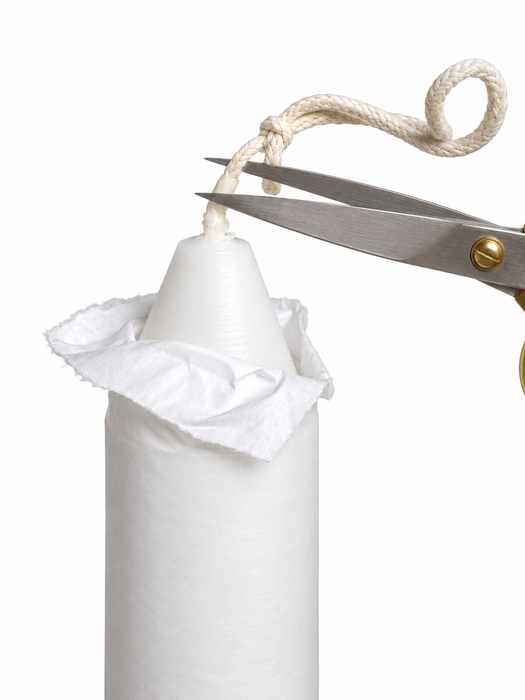 Plain White Candle 24" - Thick Stem