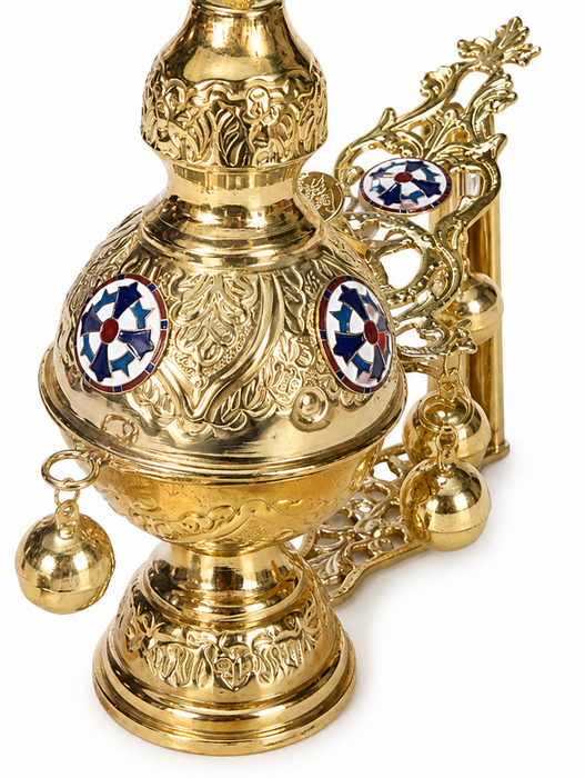 Censer - Gold Plated with Enamel Accents