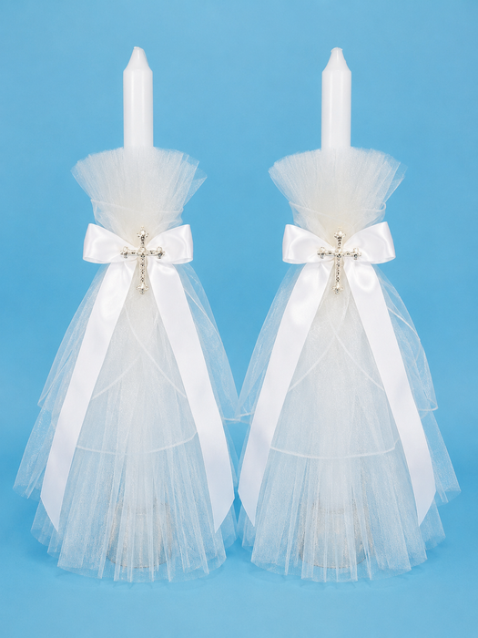 Pair of Chios Thick Stem Candles (2)
