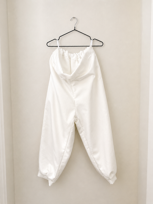 Christmas White Santa Claus Costume - Adult Male