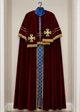 Christmas Saint Nicholas Burgundy Costume - Adult Male