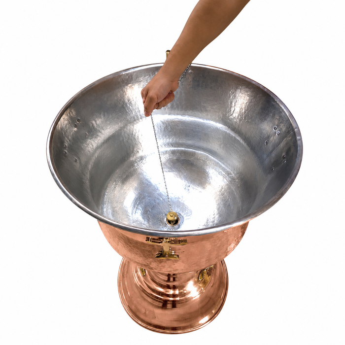 Orthodox Baptismal Font – Forged Copper – 70 Liters