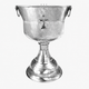 Silver Hammered Baptismal Font with Cross - 60, 65, 70 Liters