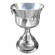 Silver Hammered Baptismal Font with Cross - 60, 65, 70 Liters