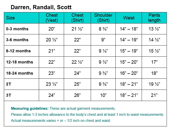 Scott Boy's Christening Outfit (up to 3 years)