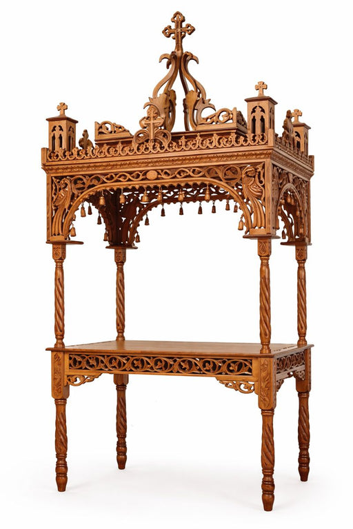 Hand-Carved Wooden Epitaphios Canopy (No. 491)
