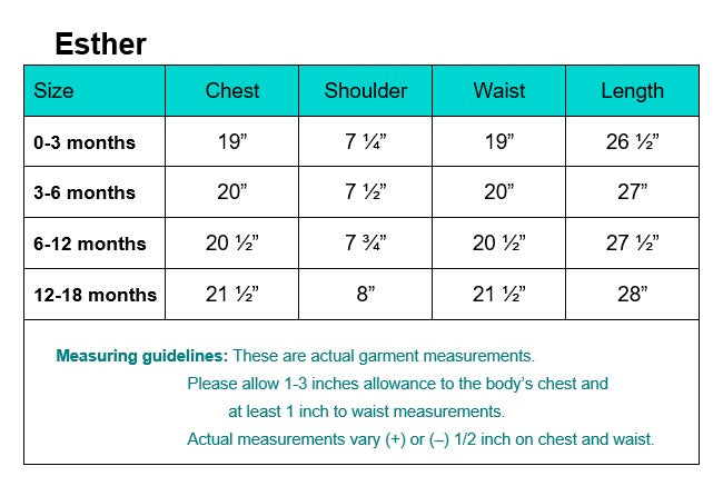 Esther Girls Christening Outfit (up to 18 months)