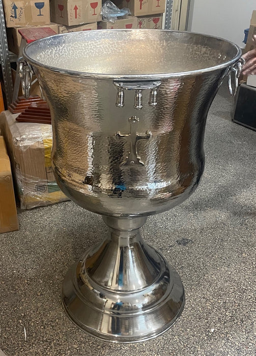 Orthodox Baptismal Font - Hammered Nickel Plated - Size 1