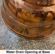 Orthodox Baptismal Font - Hammered Copper - Size 3 (with water drainage option)