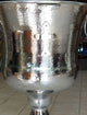 Orthodox Baptismal Font - Hammered Nickel Plated - Size 4 (with water drainage option)