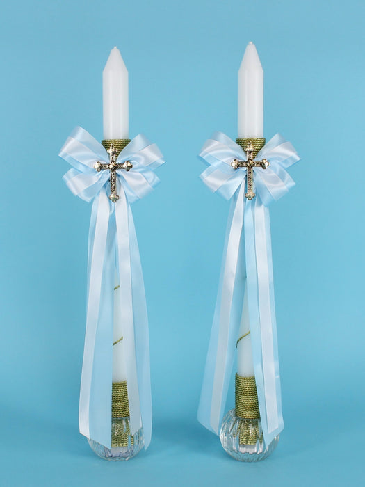 Matthew Roping Thick Stem Candle - Set of 2