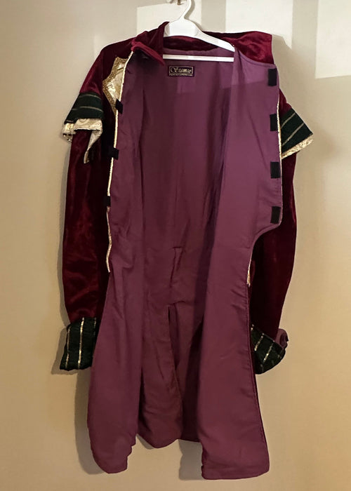 Christmas Burgundy Elf Costume - Adult Male