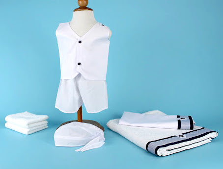 7 Piece Captain Boy's Lathopana Oil Towel Set
