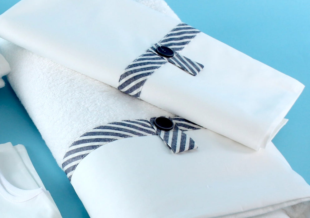 7 Piece Boy's Dionysius White Ladopana Set (Up to 24 Months)
