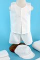 7 Piece Boy's Dionysius White Ladopana Set (Up to 24 Months)