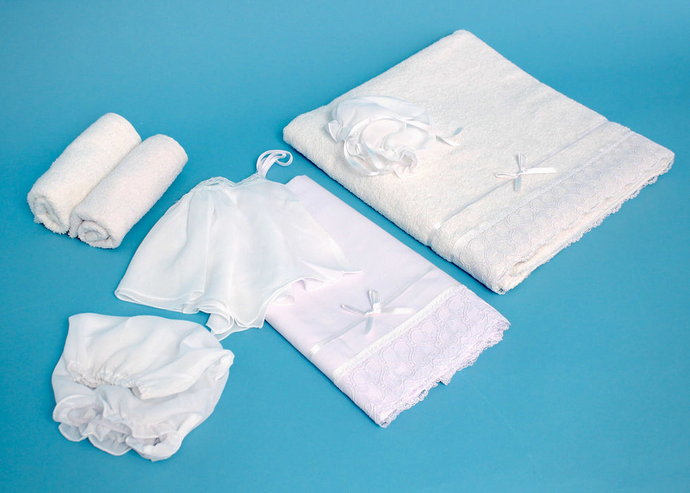 7 Piece - Girl's Aegean Lathopana Set (3-12 months)