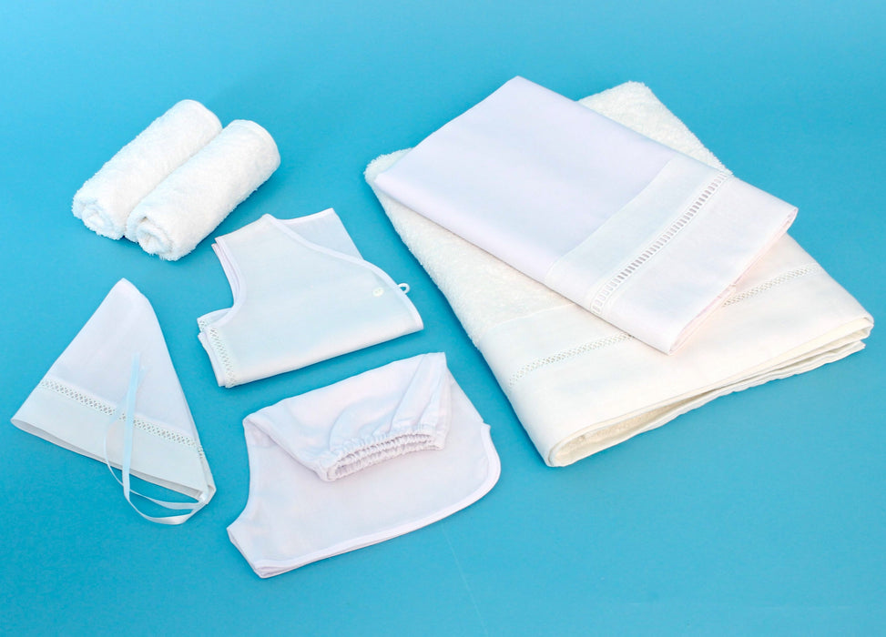 7 Piece Boy's Greek Island Ladopana Oil Towel Set (Up to 24 Months)