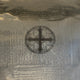 13" Orthodox Cross Square Tray - Silver Finish - Cross in Circle