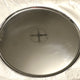 13" Orthodox Wedding Tray - Silver Tone - Cross in Circle Engraving