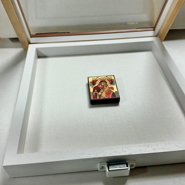 Naxos Thin Gold Wedding Crown Stefanothiki Case - Extra Deep