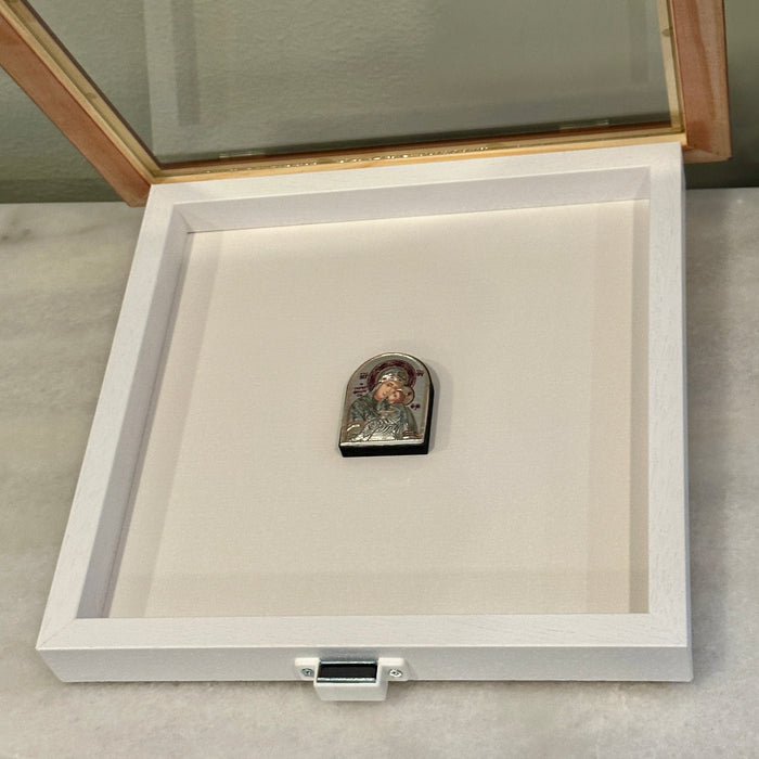 Corfu Wedding Crown Stefanothiki Case - Speckled Silver