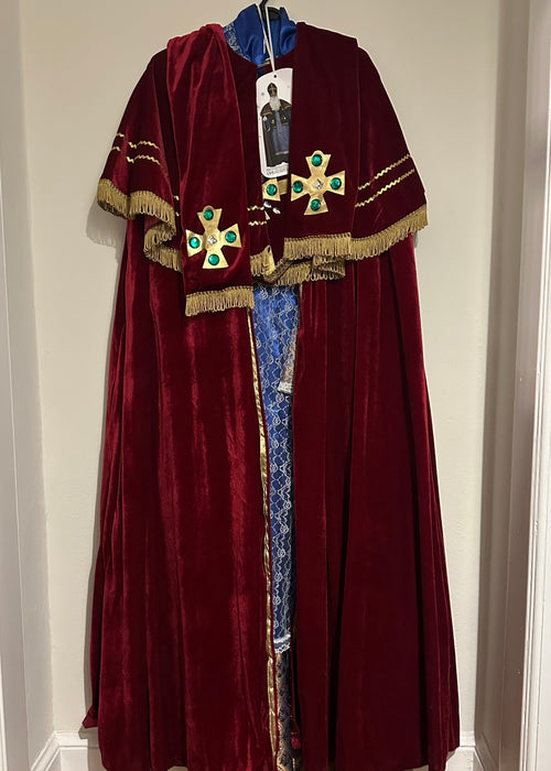Christmas Burgundy Saint Nicholas Costume - Adult Male