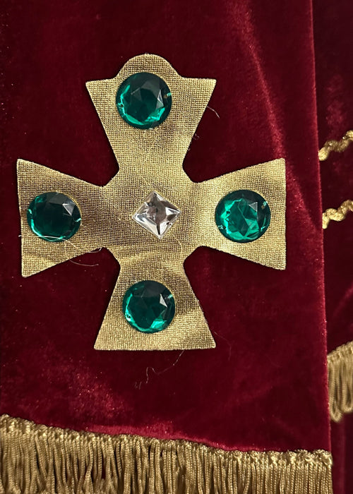 Christmas Burgundy Saint Nicholas Costume - Adult Male