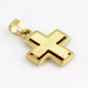 Psalm 27:1 Greek Gold Cross - Small