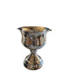 Silver Hammered Baptismal Font with Orthodox Cross ~ 75 Liters