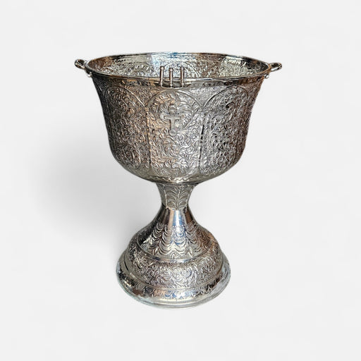 Engraved Baptismal Font with Cross ~ 70-75 Liters