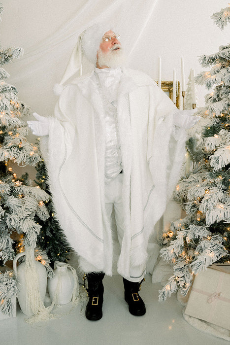 Christmas White Santa Claus Costume