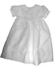 White Organza Gown Accented with Sheer Flowers