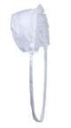 White Organza Gown Accented with Sheer Flowers