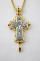 Orthodox Crucifix Pectoral Cross – Gold Plated with IC XC NIKA