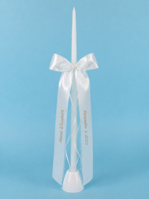 Personalized Candle Ribbon