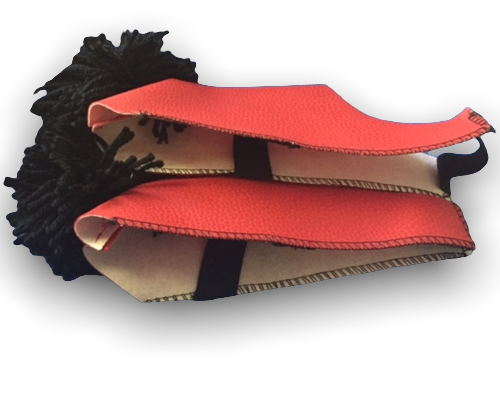 Pair of Tsarouchi Shoe Covers - Imitation Leather