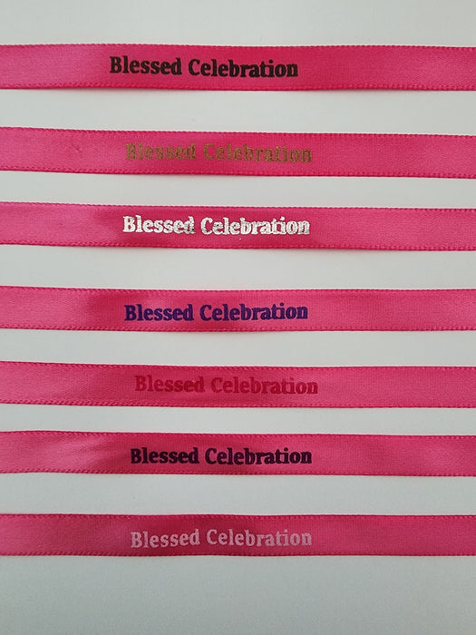 Personalized Ribbon for Favor or Witness Pin