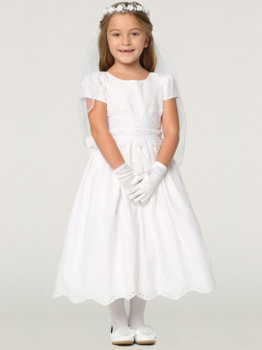First Communion Dress - The Serenity Collection (Sizes 6, 7, 8, 10, 12) (Plus Sizes 12-16)
