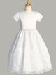 First Communion Dress - The Estella Collection (Sizes 6, 7, 8, 10, 12) (Plus Sizes 8, 10, 12, 14)